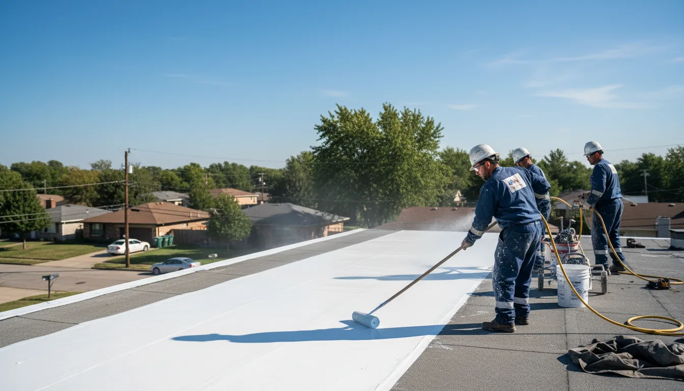 Commercial roof coating in Belleville, IL near me